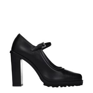Max Mara Black Leather High Heel Women's Pumps